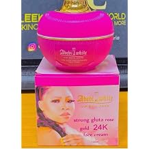 Abebi White VIP Strong Gluta Rose Gold 24K Face Cream, Premium Skin Care, 100ml,