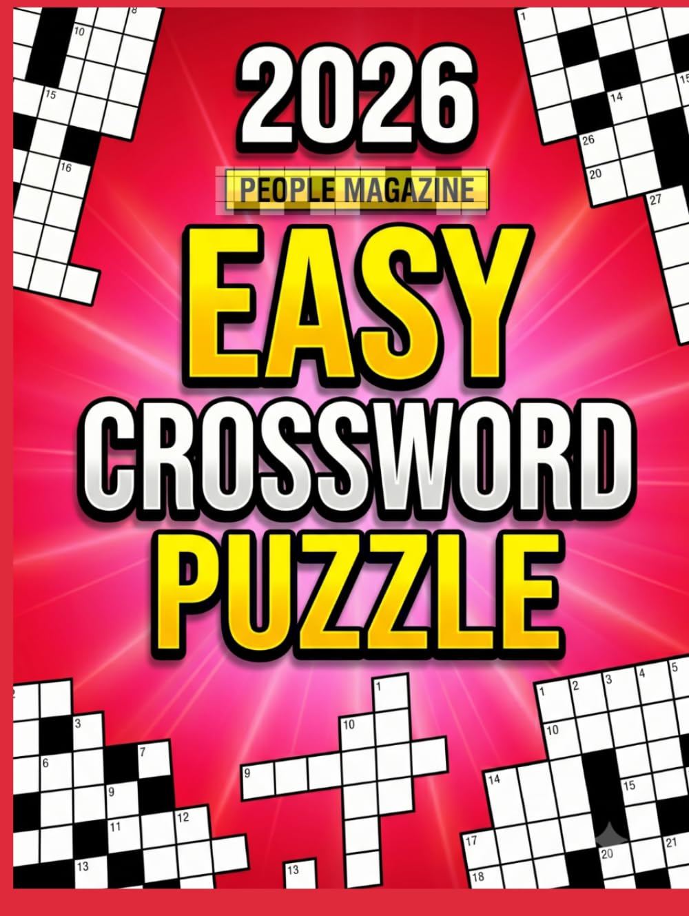 Easy medium celebscrossword Puzzle Book Large Print: Large Print Fun with Relaxing, Brain-Boosting Puzzles for All Skill Levels