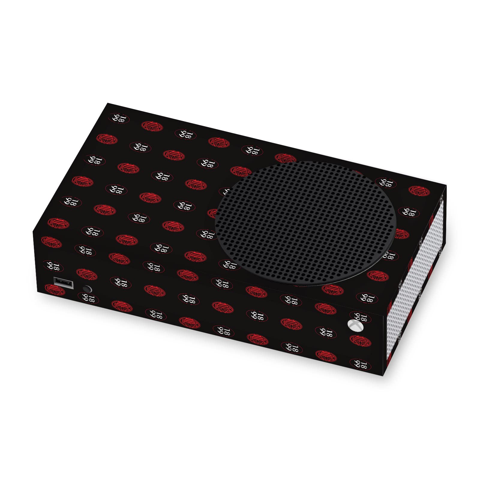 Protection vinyle Xbox Series S AC Milan pour éviter les rayures de console