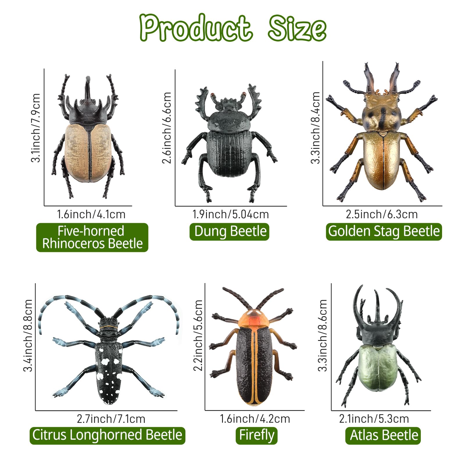 TOYMANY Zestaw 12 realistycznych figurek owadów, z tworzywa sztucznego, motyw owadów, na imprezę, zabawki edukacyjne, pisanki, Halloween, dekoracja na ciasto, na Boże Narodzenie, urodziny, prezent dla