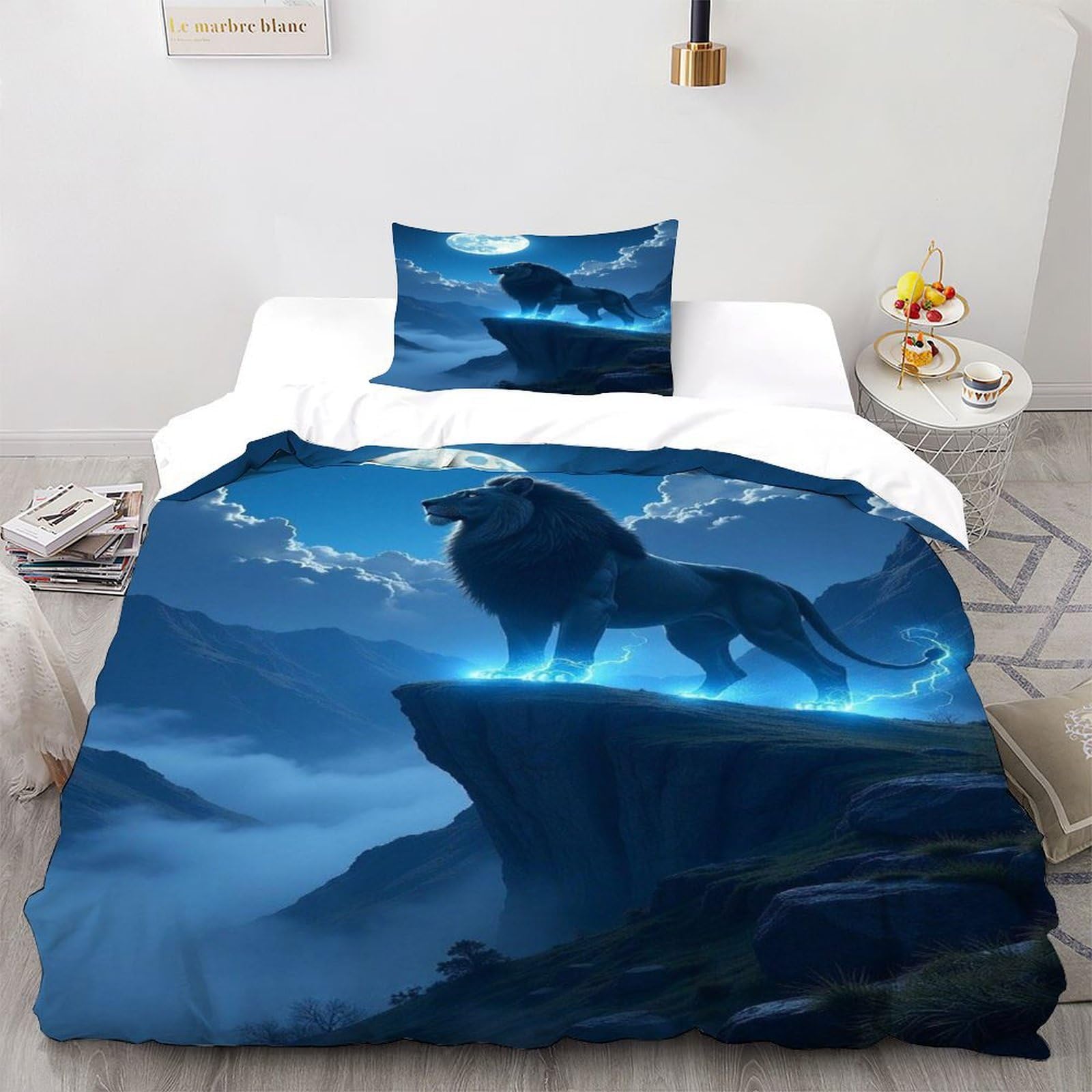 Parure de lit animal sauvage pour chambre enfant et adulte
