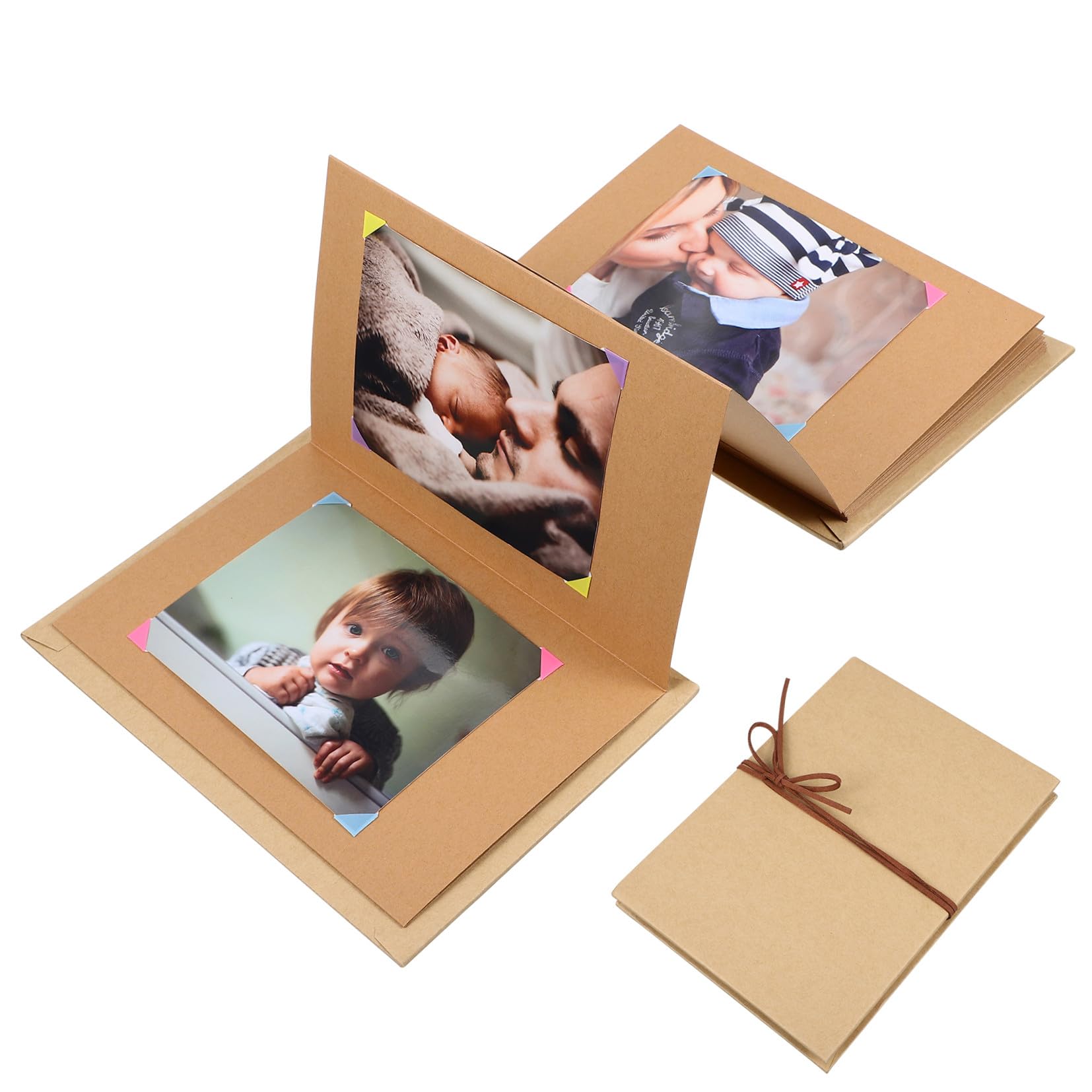 Album photo accordéon en papier kraft pour souvenirs de mariage et voyage
