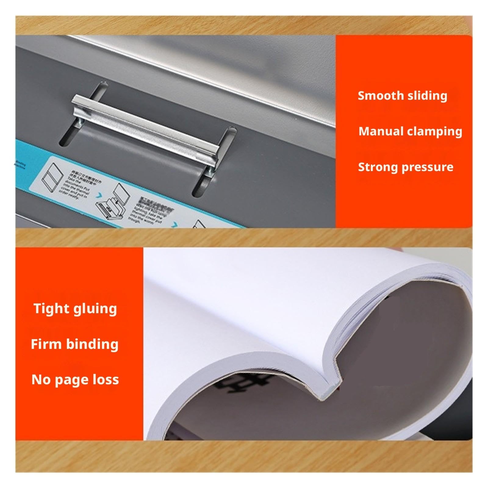 Machine à reliure thermique A4, préchauffage de 3 minutes for livres, documents, archives et appels d'offres, reliure électronique thermofusible pour l'école