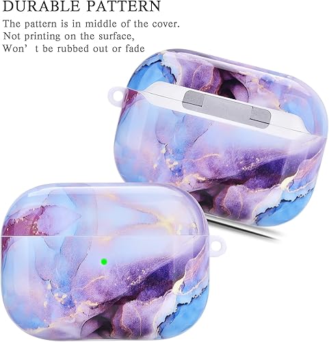 Miniatura 4 de OLEBAND Funda para Airpod Pro con llavero y bonita piel, compatible con iPod Pro 20192021, funda protectora dura de 1 generación, para mujeres y