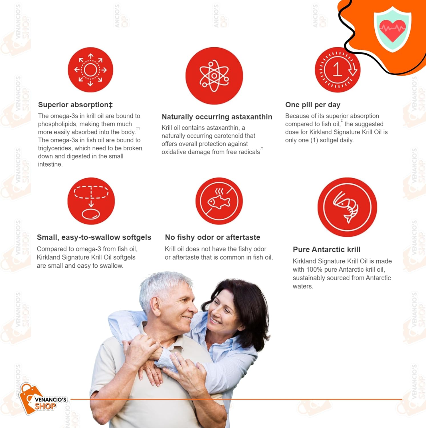 Kirkland Signature Suplemento de cápsulas blandas de aceite de krill