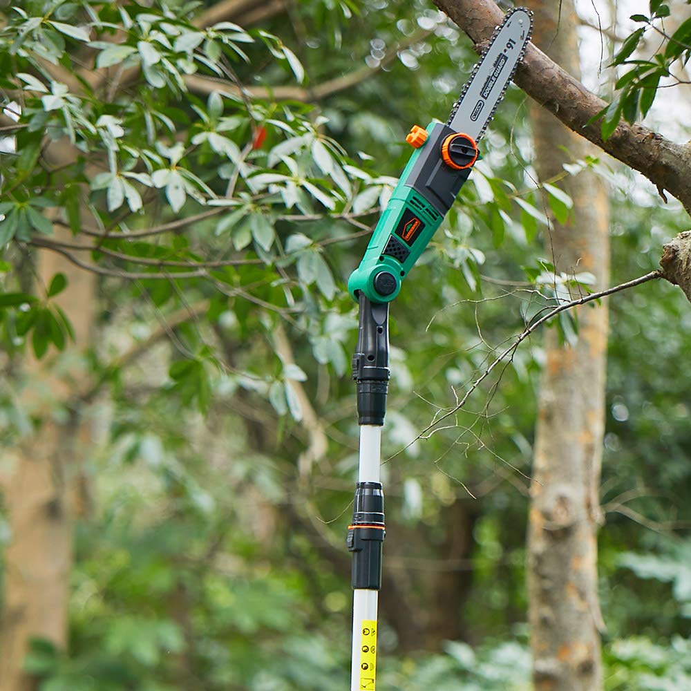 GARDEBRUK® Hochentaster ASX 900 750 W ergonomischer Griff 26 cm Schwertlänge verstellbar Teleskop Astsäge Kettensäge