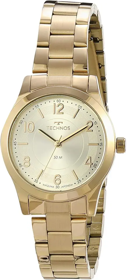 Relógio Analógico Technos Feminino Dourado