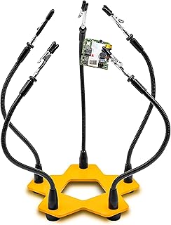 KOTTO Third Hand Professional Soldering Stand Tool PCB Holder Five Arms