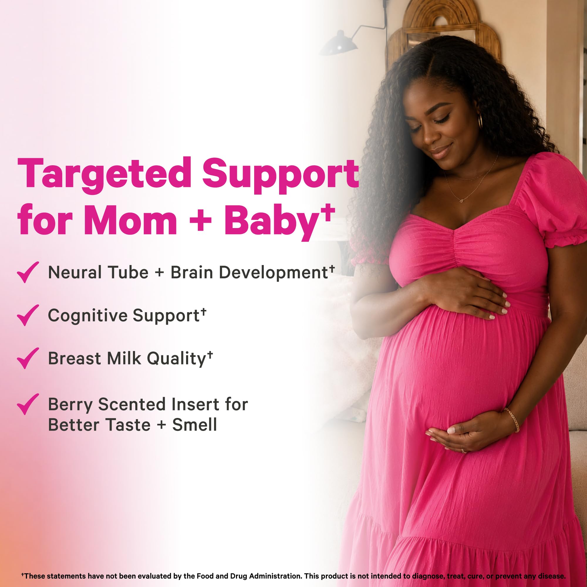 Pink Stork Prenatal Choline Supplement for Women | Cognitive Health | 30 ct — Amazon image 3