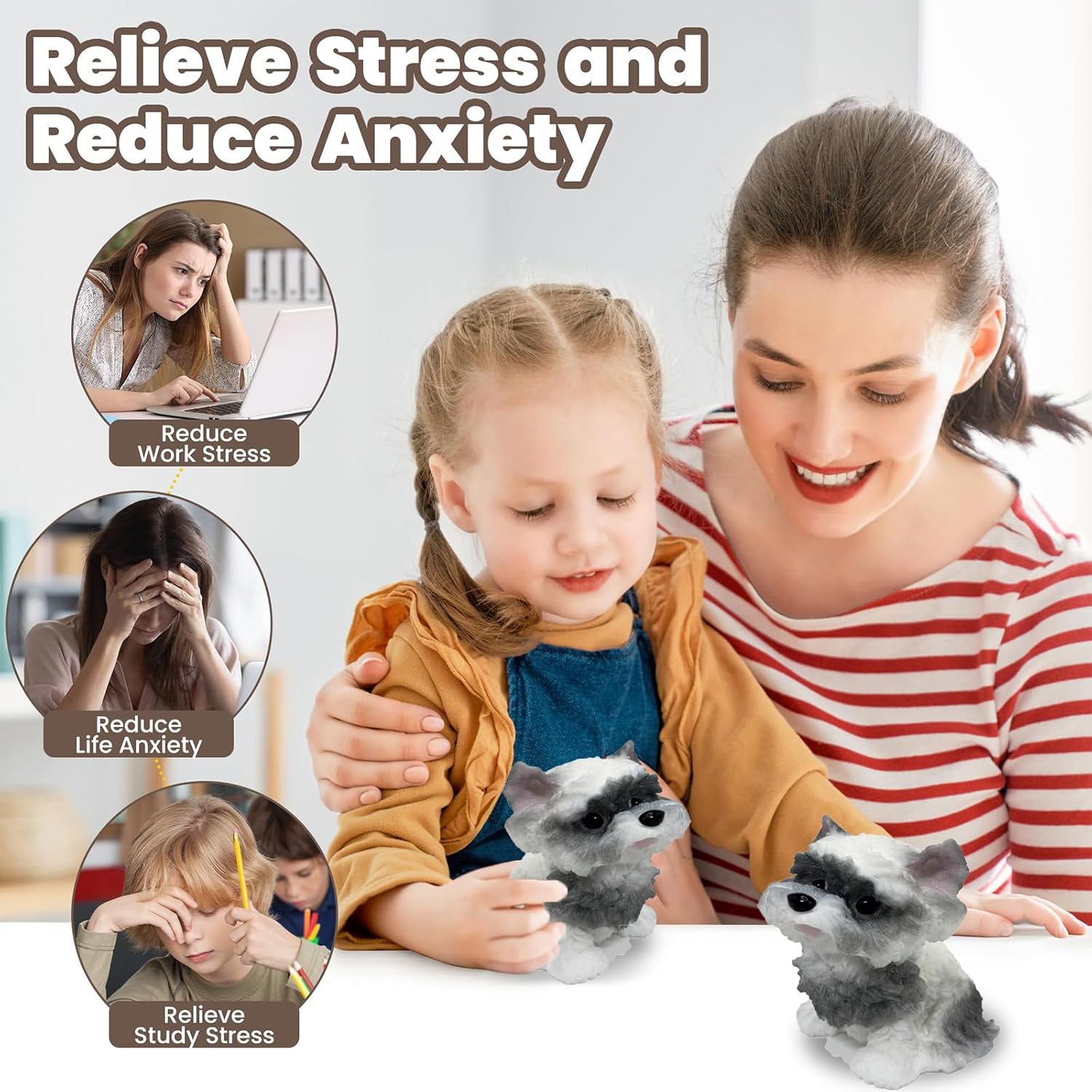 Big taba Squishy Dog, Cute Squishy Dog Stress Relief Toy for Adult/Kids, Handmade Soft Shih Tzu Design, Perfect Squeeze Toys Gift for Relaxation and Fun (6‘ Big Shih Tzu) - Image 6