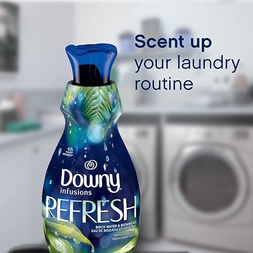 Miniatura 5 de Downy Infusiones Suavizante líquido para telas, refrescar, agua de abedul y botánicos, 101 fl oz