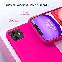 Vista 1351 de Miracase Funda diseñada para iPhone 13 Pro Max con protector de pantalla, [forro de microfibra suave antiarañazos], funda protectora de silicona