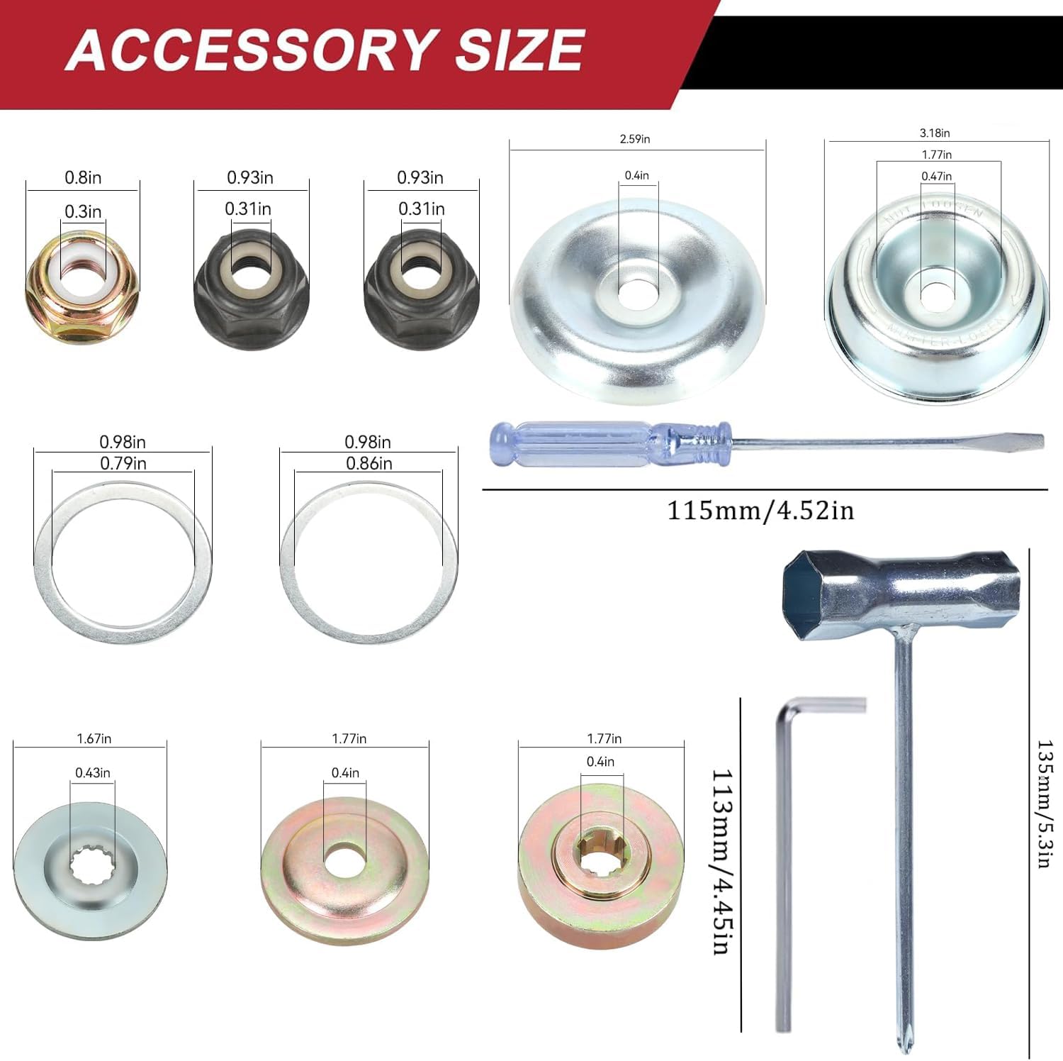 Steel Trimmer Head & 9" x 36 Teeth Carbide Tipped Blades & 10" x 3 Teeth Carbon Steel Brush Cutter Blades with 2 Different Adapter Kits