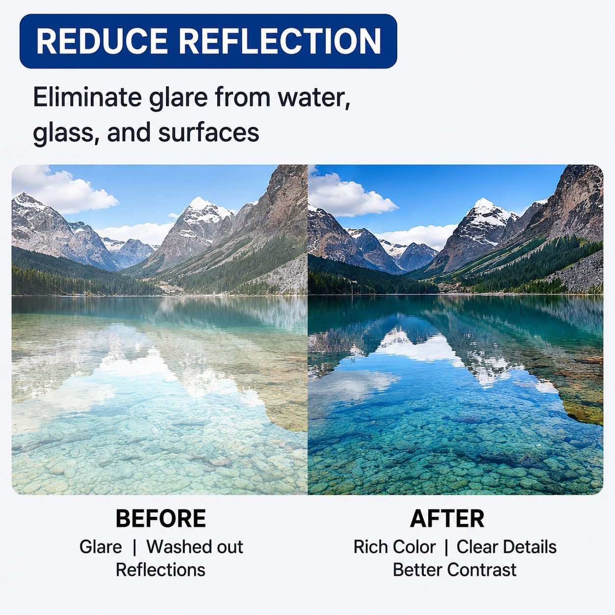 52mm CPL Phone Camera Lens Filter with Clip, Rotatable Circular Polarizer Filter for Smartphone Photography, Reduce Glare & Reflections, Enhance Color and Contrast for iPhone 17 16 15 14 13 12