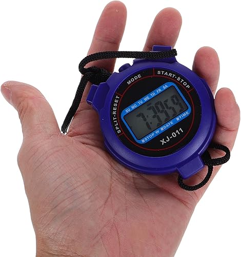 Miniatura 4 de Cronómetro deportivo digital con pantalla grande, funcionamiento silencioso para natación, correr, fitness, fácil de usar para entrenadores,
