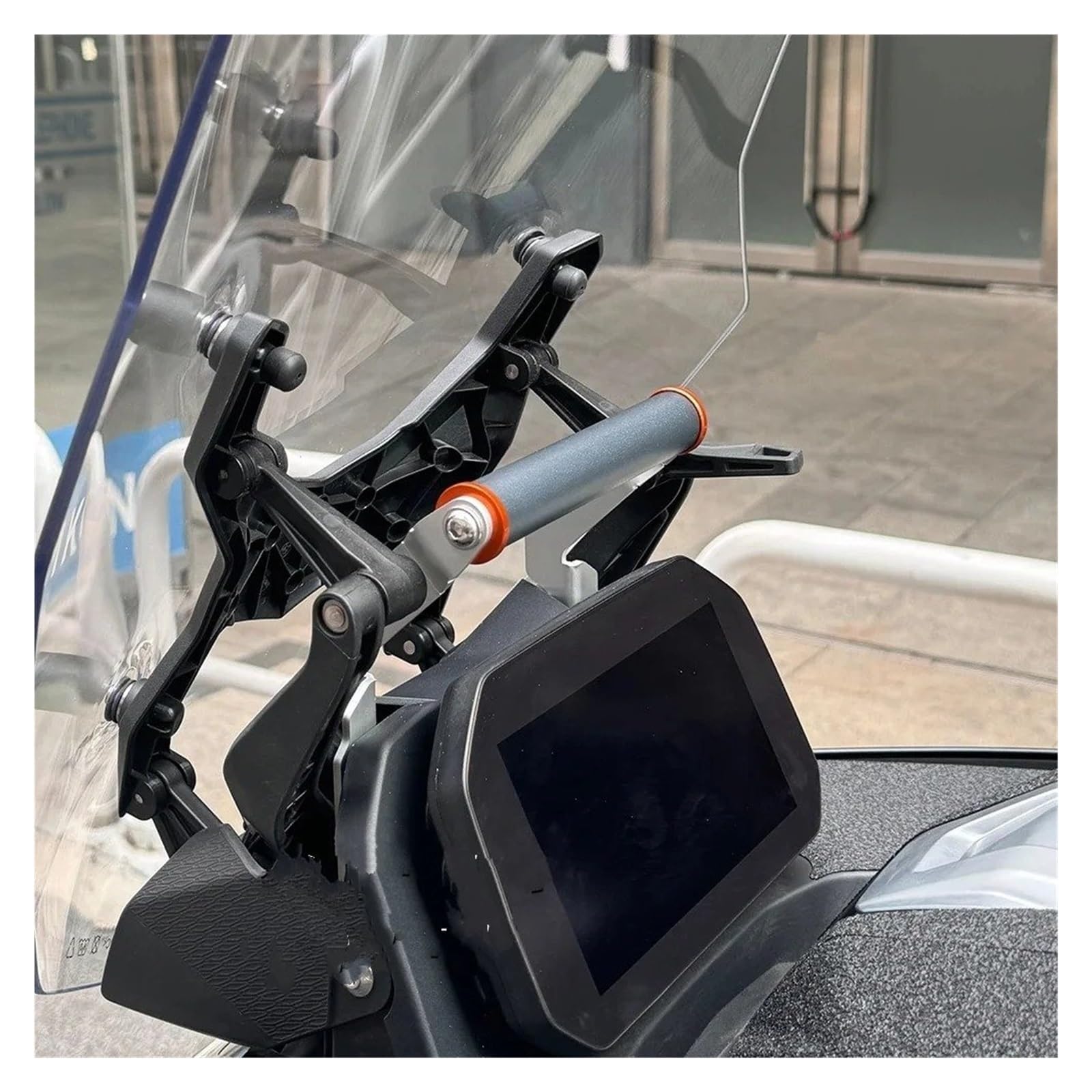 Soporte para Teléfono Móvil De Motocicleta con Soporte De Navegación GPS para C400GT C 400 GT C 400GT 2025 Soporte para Manillar(12mm Silver)