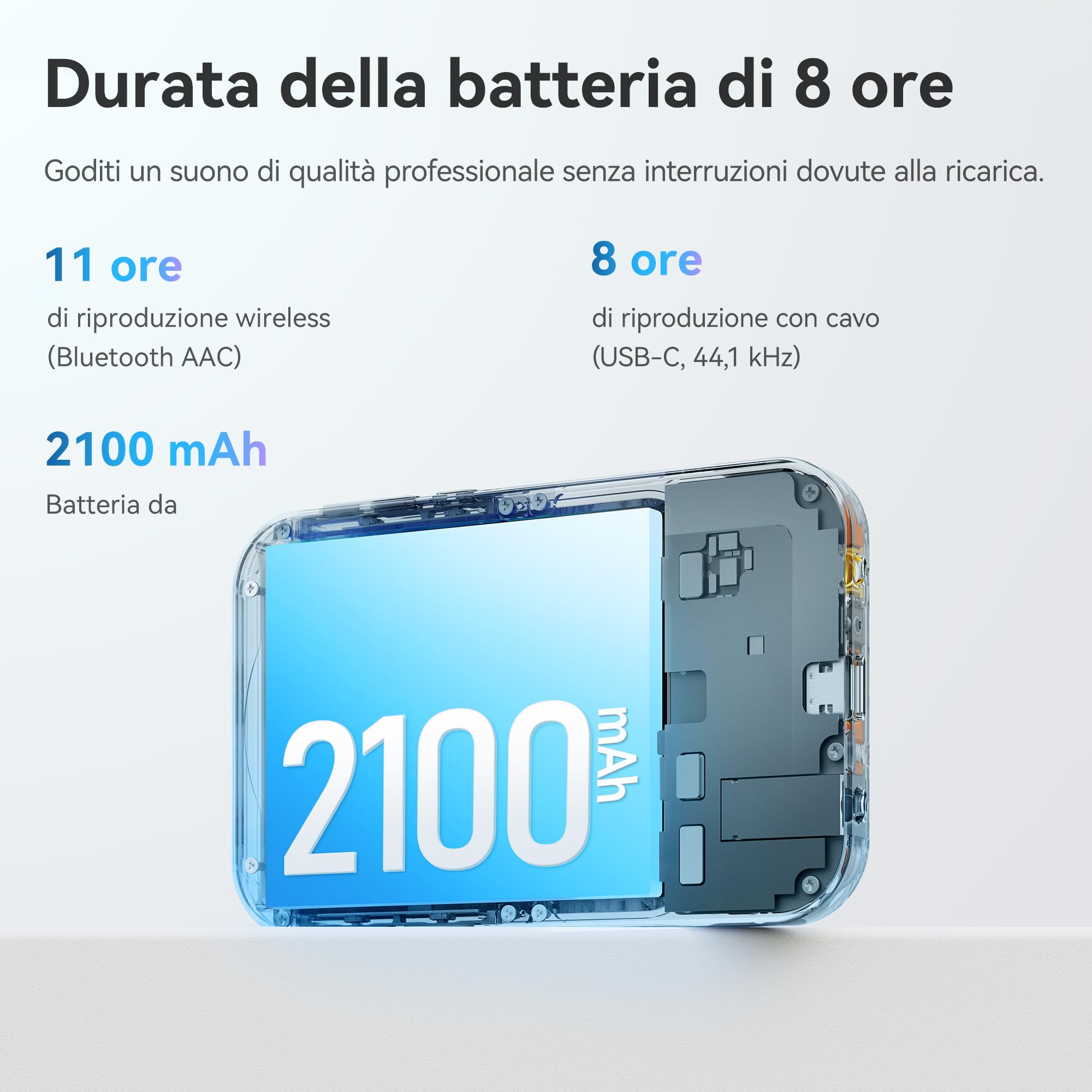 khadas Tea Pro – Amplificatore Cuffie Magnetico Portatile con DAC ES9039Q2M, Display 0,95", Batteria 2100mAh, Uscite 3,5mm & 4,4mm, 768kHz/32bit, BT5.4 Hi-Res per Casa e Viaggio