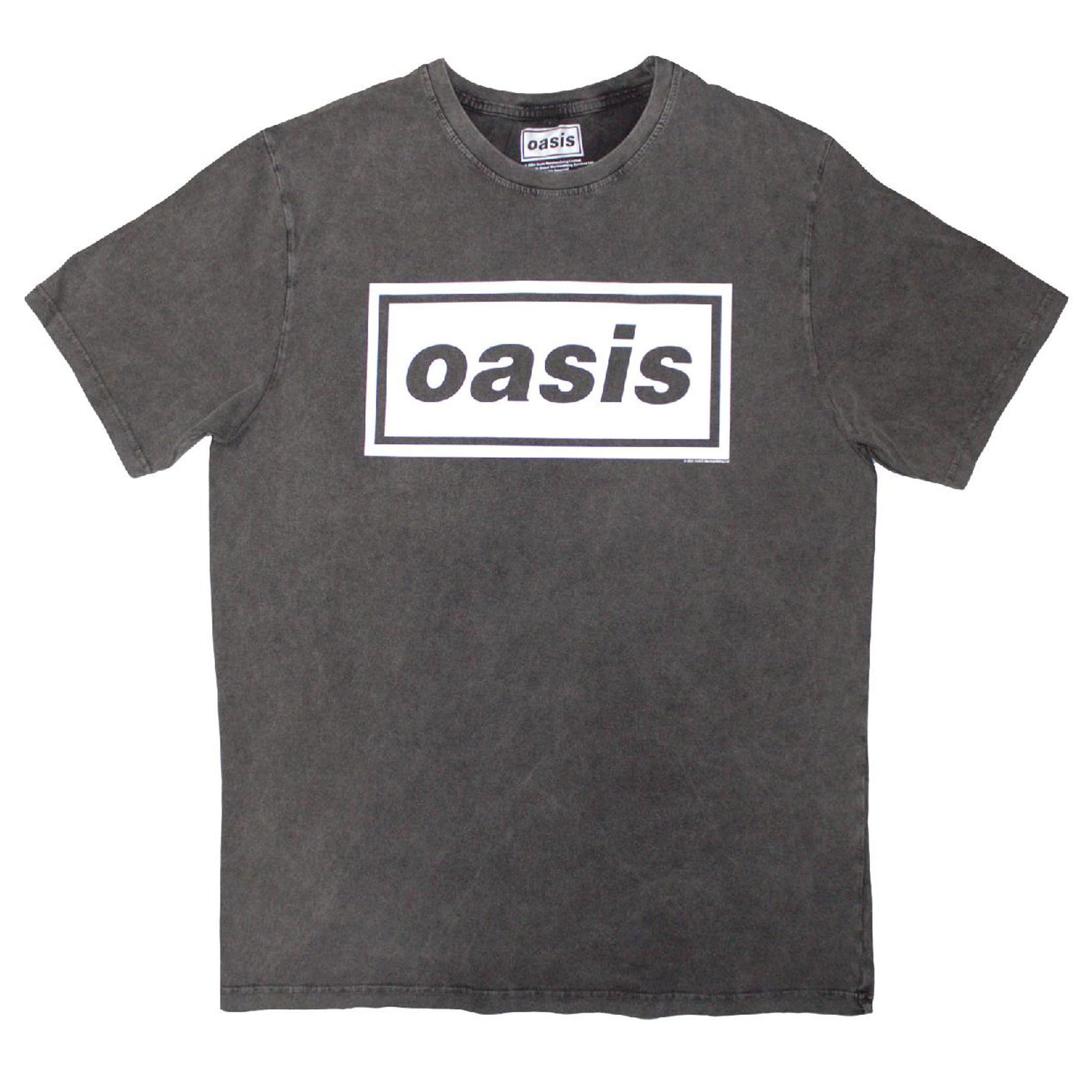 Oasis Decca Logo Limited Edition 999 Only Premium Wash T Shirt XXL Charcoal