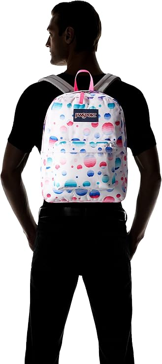 JanSport SuperBreak backpack schoolbag, ombré dot JS00T50133V.