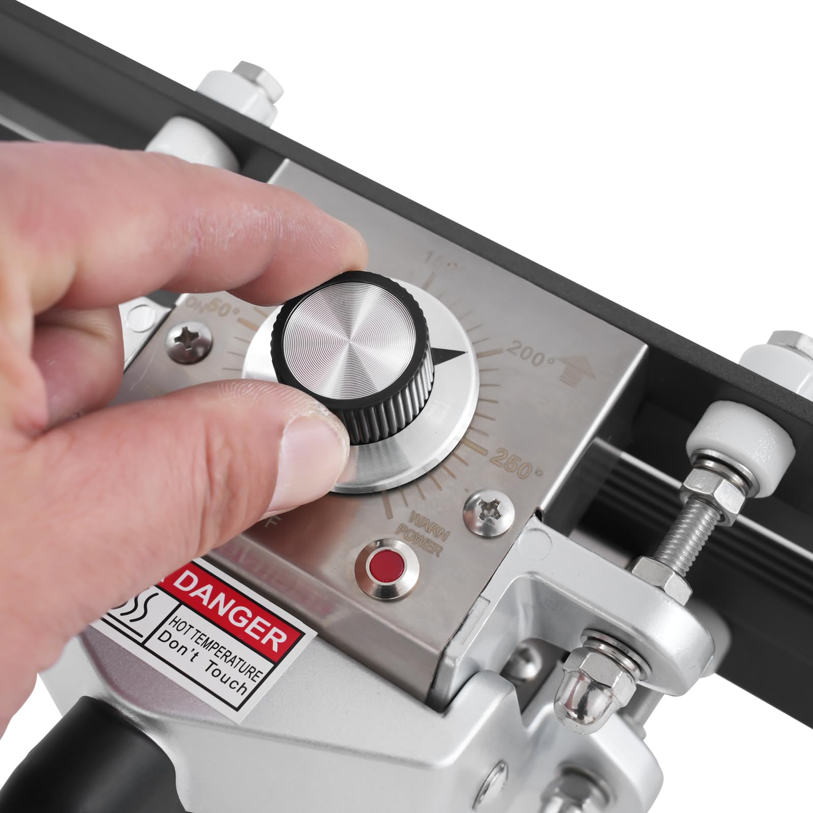 Sellador térmico portátil de 300 W, 200 mm, con control de temperatura de 30 a 250 °C, para bolsas de aluminio y vacío