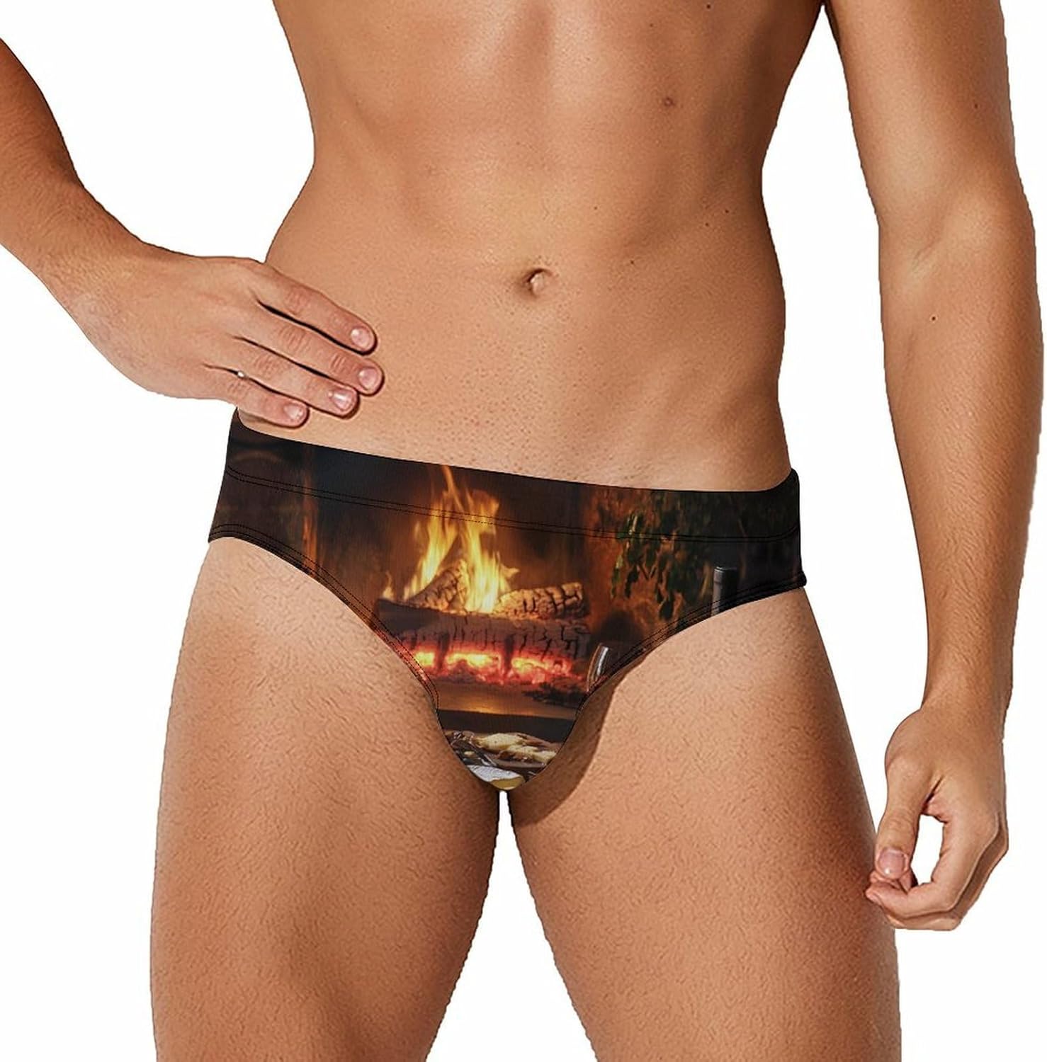 Food and Wine Men’s Swim Trunks Br...