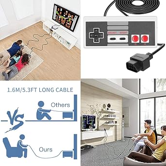 MEKBOK NES Controller - [Original NES system] Pack of 2