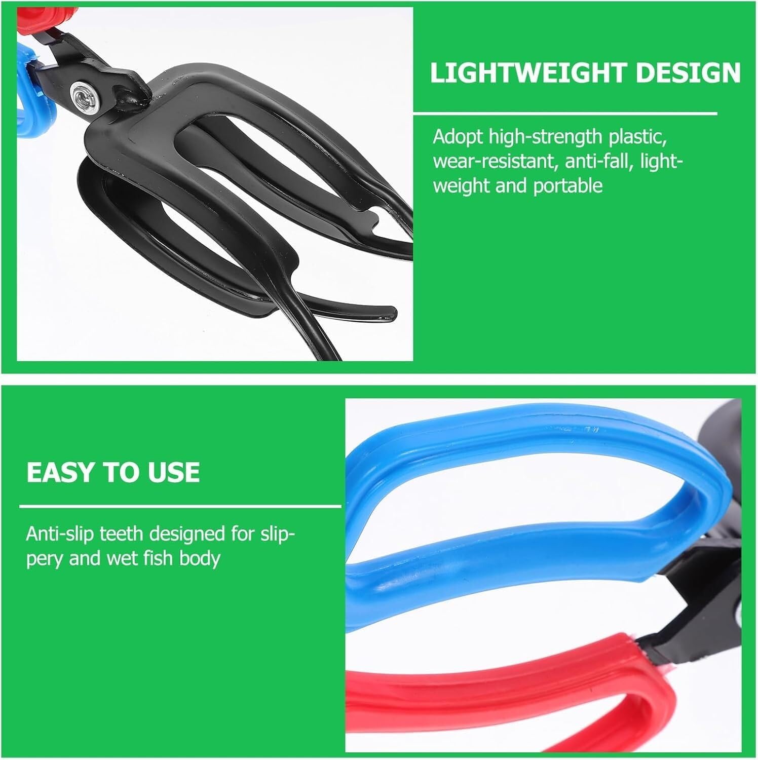 Fish Gripper,Fishing Pliers,Split Ring Pliers,Fish Control Device Fishing Gadgets Fishing Supplies Fishing Gear Fish Lip Gripper Fishing Kit