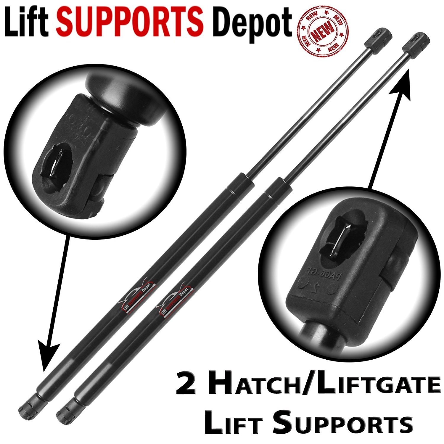 Lift Supports Depot Qty (2) Fits Ford Edge 2007 to 2014 Liftgate