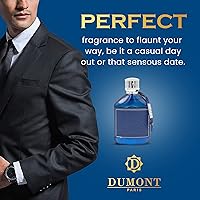 Vista 4 de Dumont Nitro Blue Eau De Parfum - Fragancia floral y amaderada edificante - 3.4 onzas líquidas