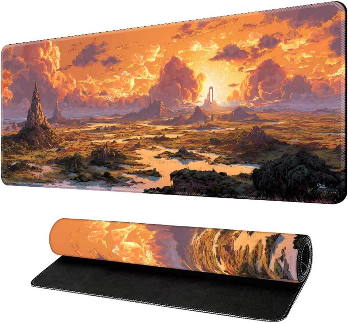 TRAHOO-Grand Tapis de Souris Gamer XXL, 800 x 300mm Tapis