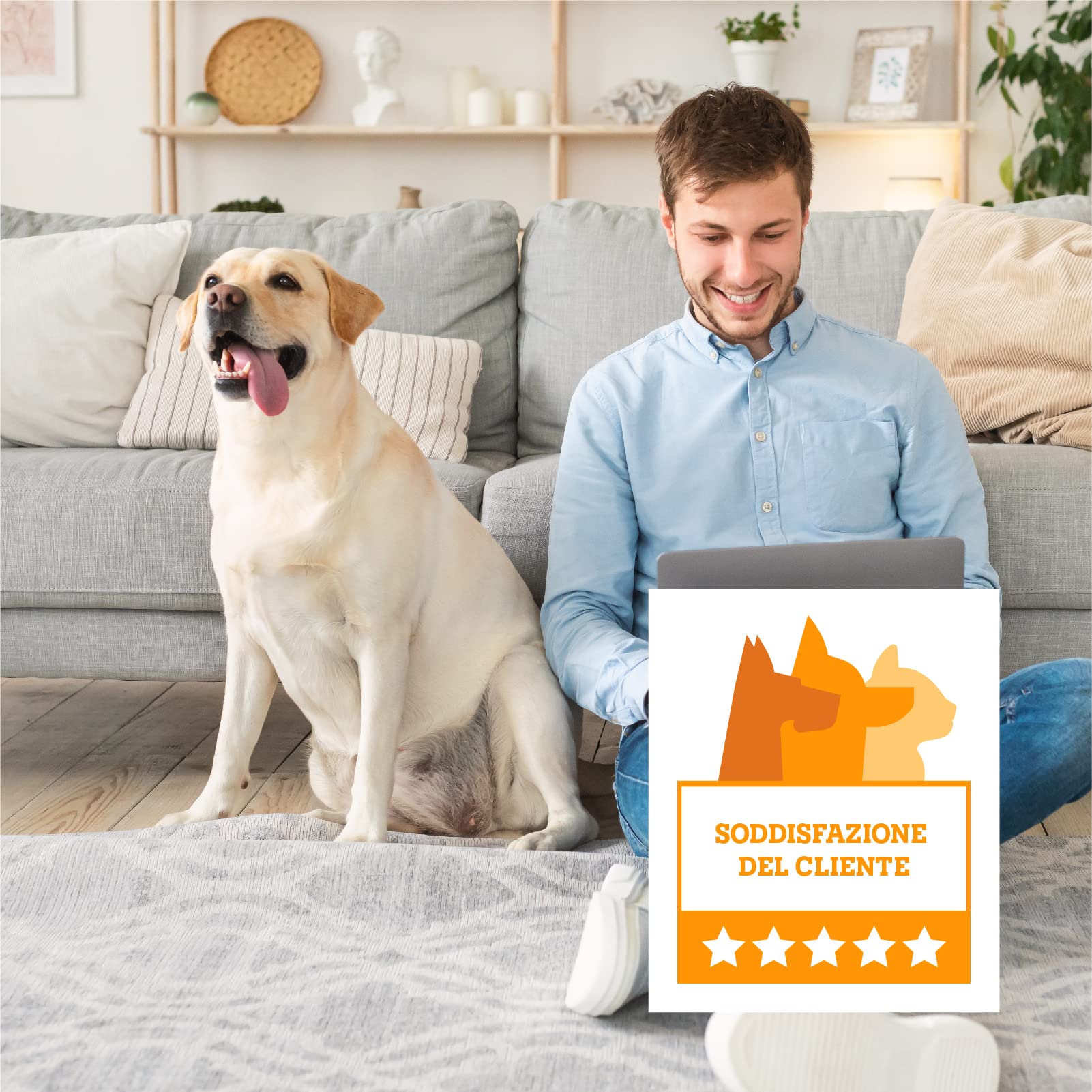 vitazoo Tappeto per Cane Grande - 100 x 70 cm - Tappetino Isolante per Cane Termico e Antiscivolo - Coperta per Cani da Esterno Calda Ideale per Viaggio - Marrone