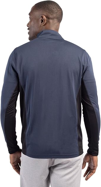 Clique Ice Pique Colorblock Mens Half Zip Tech Pullover