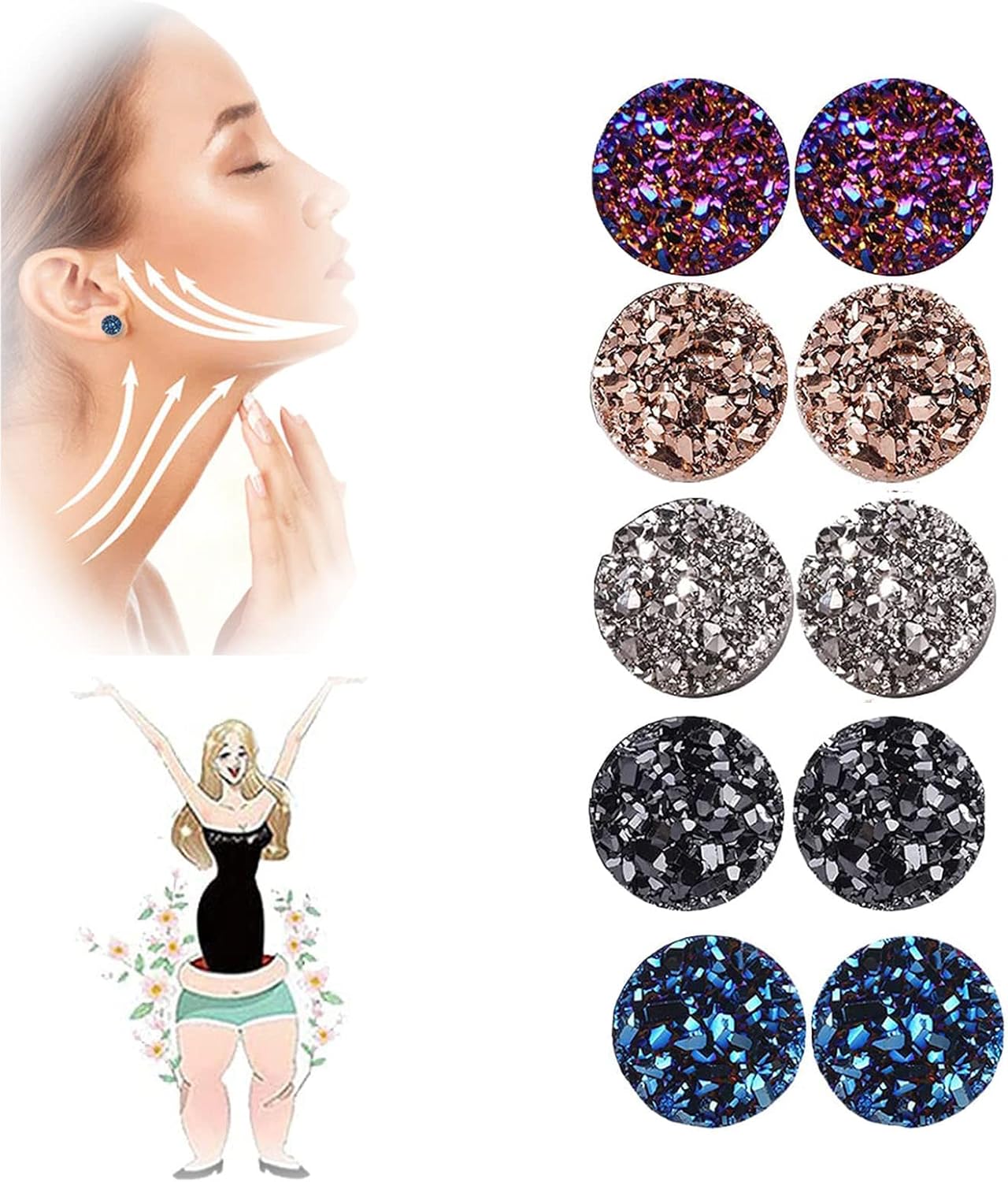 Dunaice Atheniz Lymphatic Germanium Earrings,