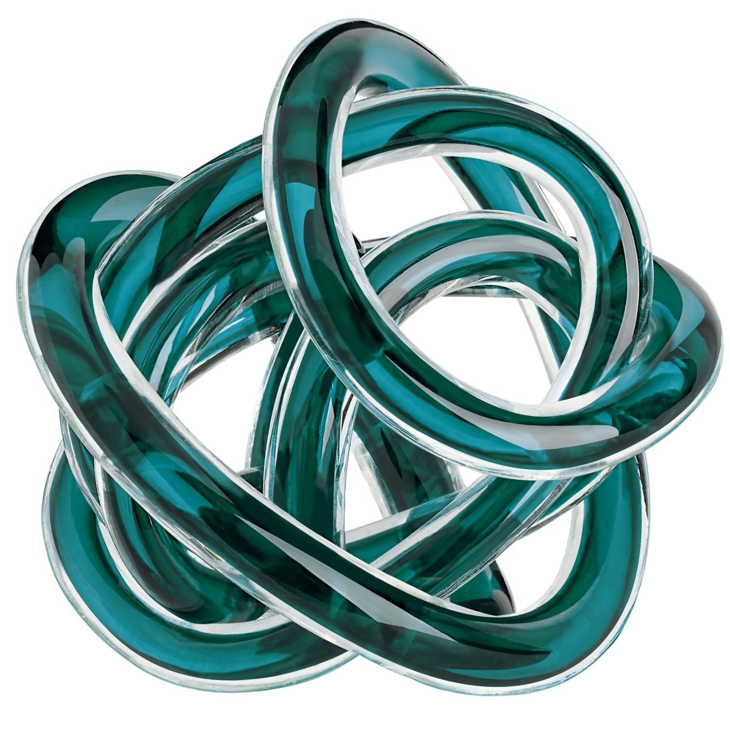 Torre & Tagus Decorative Glass Ball, Teal, L