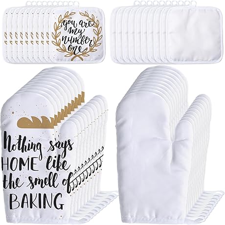 40-Piece Blank Sublimation Fabric Pot Holders Bulk Set
