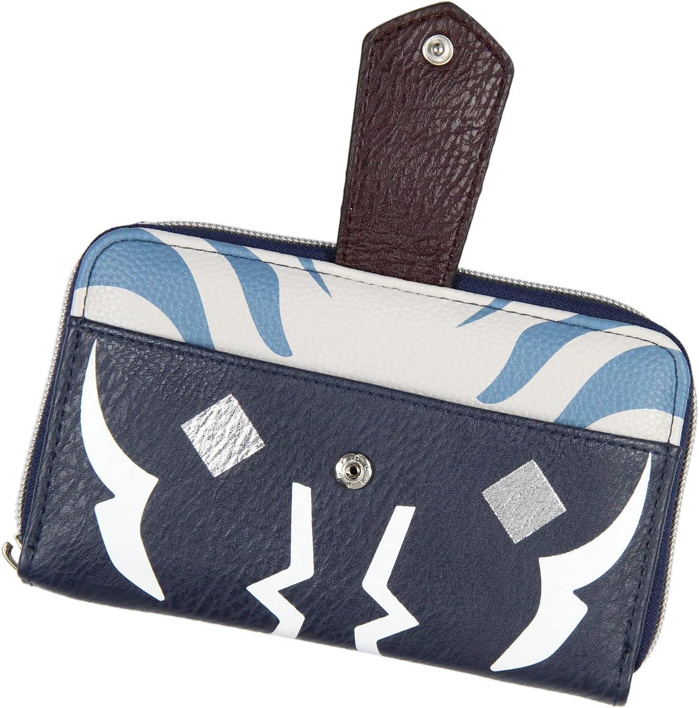Star Wars Ahsoka Tano Full Zip Closure Wrist Strap Wallet w/Tech Pocket And Wrist Strap