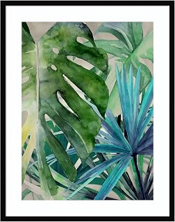 Amanti Art Framed Wall Art Print 33x26 Palm Canyon by Urban Road, Nature Wall Art, Modern Contemporary Decor, Large Poster Painting Artwork for Living Room, Bedroom, Bathroom, Kitchen, Office or