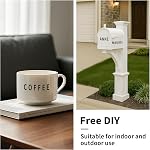 15 Sheets Letter Stickers, 1 inch 2 inch 780pcs Large Small Waterproof Capital Vinyl Alphabet Stickers for Scrapbook Decoration Arts Crafts Poster (Black)