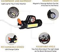 Vista 2 de Asas de agarre de barra de agarre con luz para Jeep Wrangler TJ JK JL YJ Unlimited Rubicon Sahara 2 puertas 4 puertas Jeep Gladiator JT, accesorios