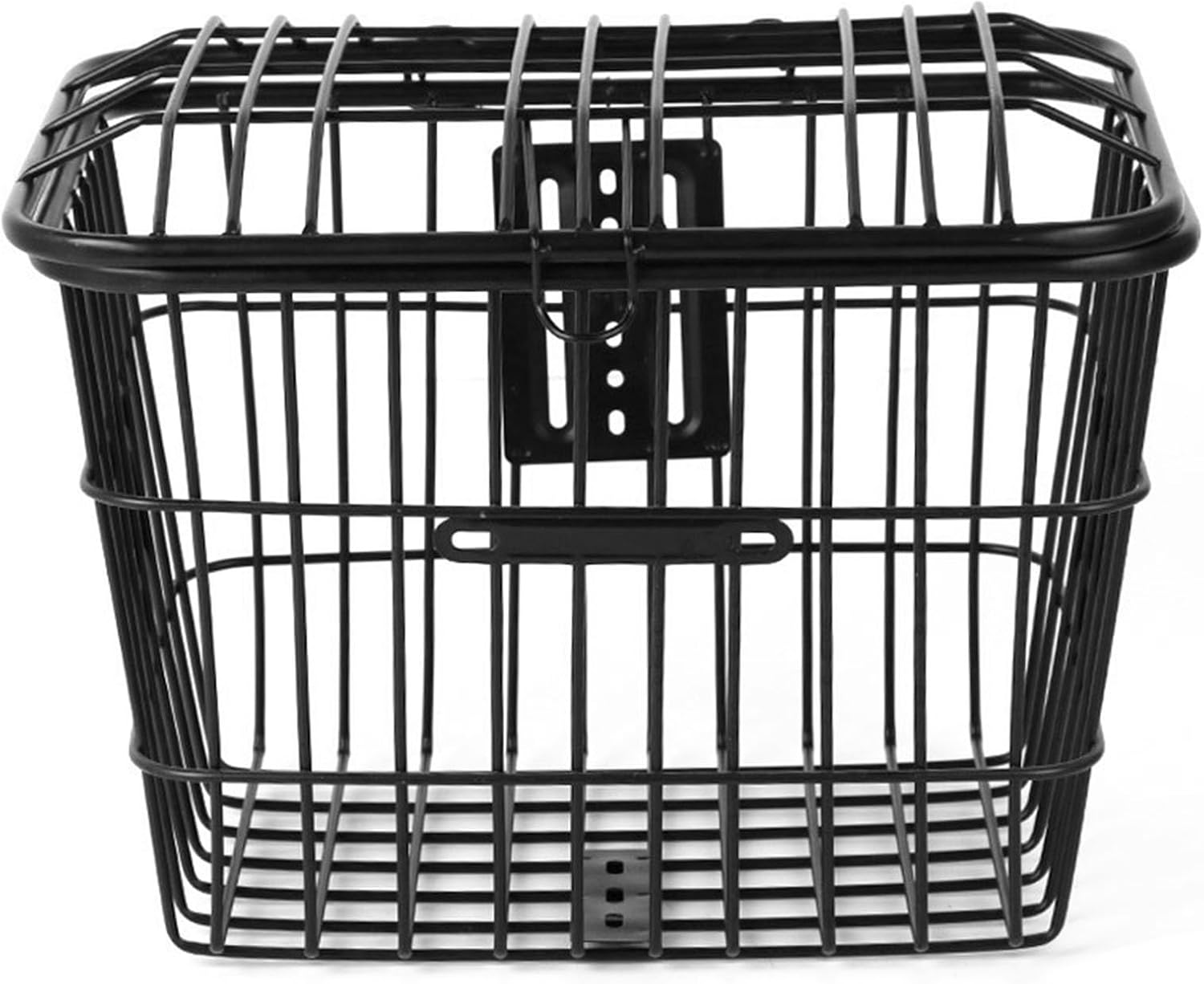 Universal Bike Front Basket - Rustproof Metal Iron Wire Storage for Electric Bicycle - Heavy Duty Load Bearing Large Capacity Wire Mesh Container for Carrying Groceries and Pets
