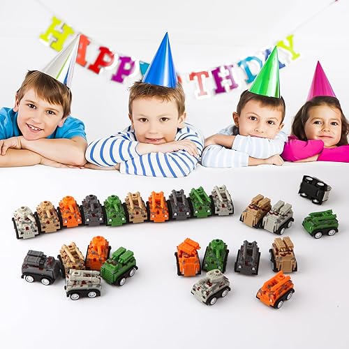 Miniatura 2 de 30 mini autos de tracción para niños, niños pequeños de 3 a 8 años de edad, juego de vehículos a granel de carreras, regalos de fiesta, caja de