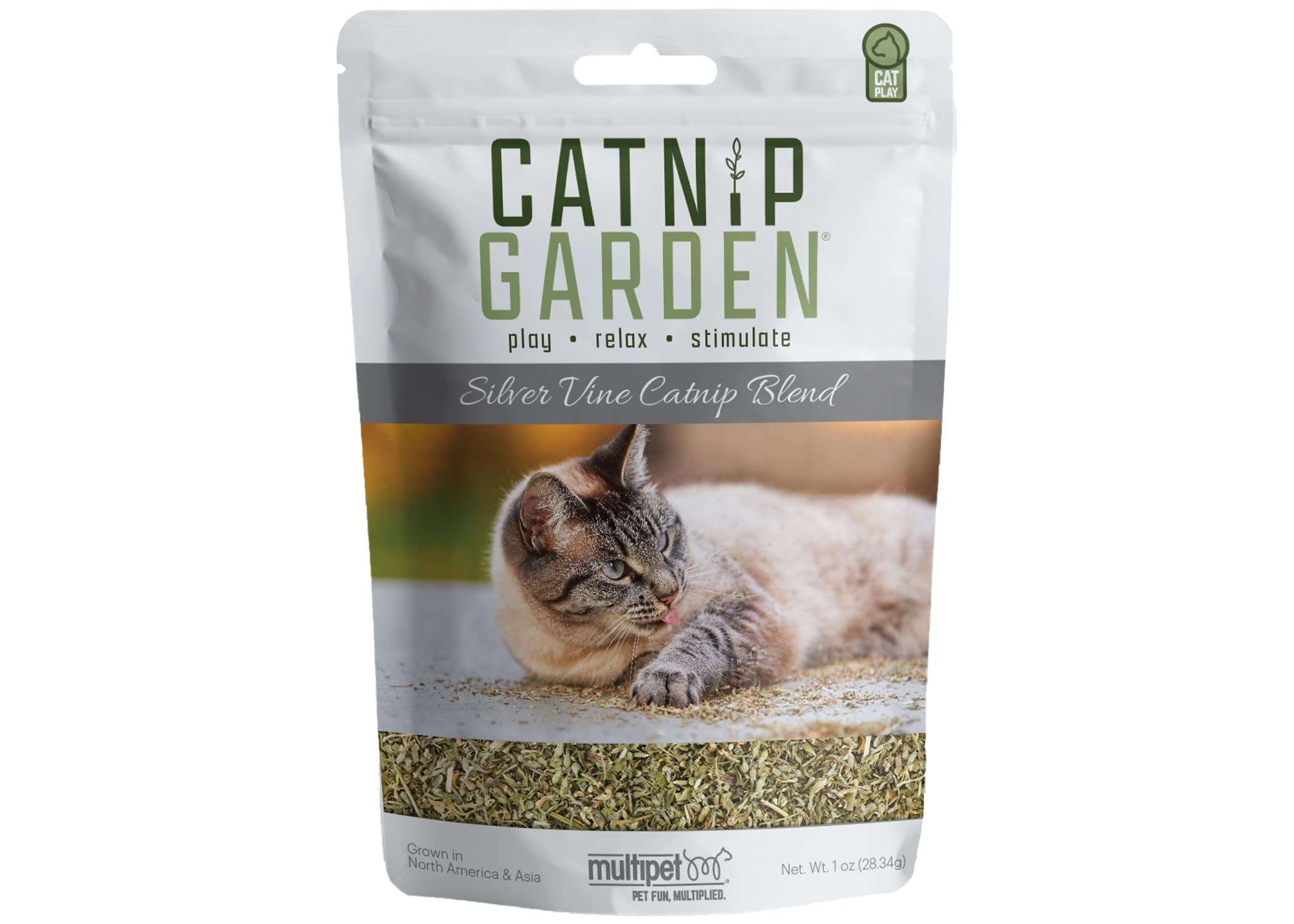 Amazon.com : Multipet Catnip Garden Silver Vine 1oz, Cat Toy
