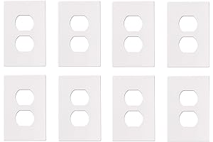 PJS8W Polycarbonate Unbreakable Screwless Wall Plates