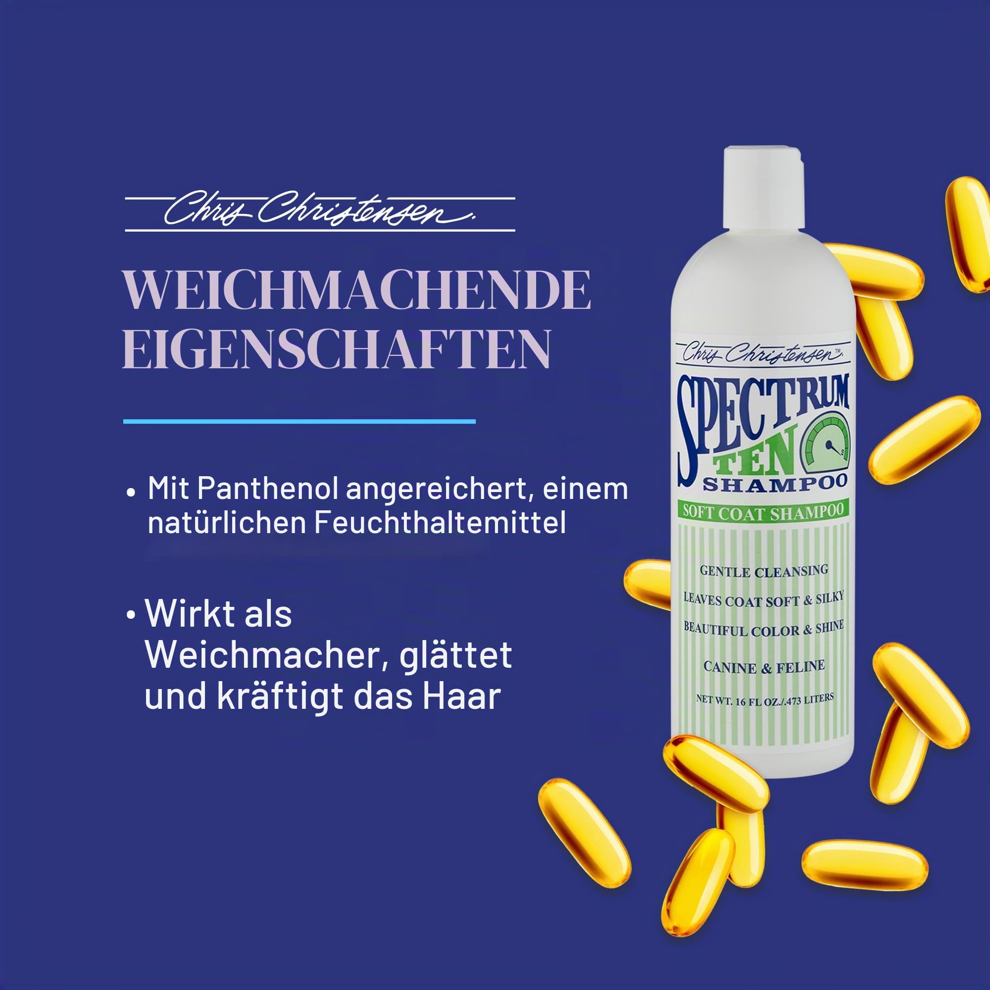 Chris Christensen Spectrum Ten Soft & Smooth Coat - Professioneller Hundepflege-Conditioner für weiches und geschmeidiges Fell - Tiefenwirksame Pflege und großzügige Vorratsgröße, 3,8 l