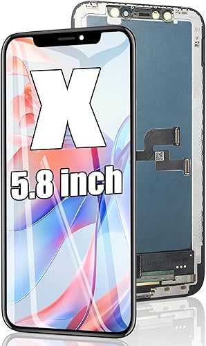 EFAITHFIX Para iPhone X Pantalla LCD Reemplazo 5.8 Pulgadas Pantalla LCD 3D Touch LCD Digitalizador Full HD Marco Asamblea Compatible con (Modelo
