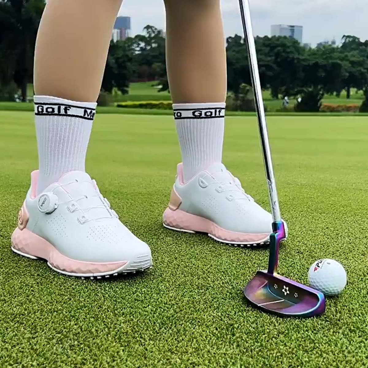 Zapatillas de Golf sin Tacos para Mujer Impermeables