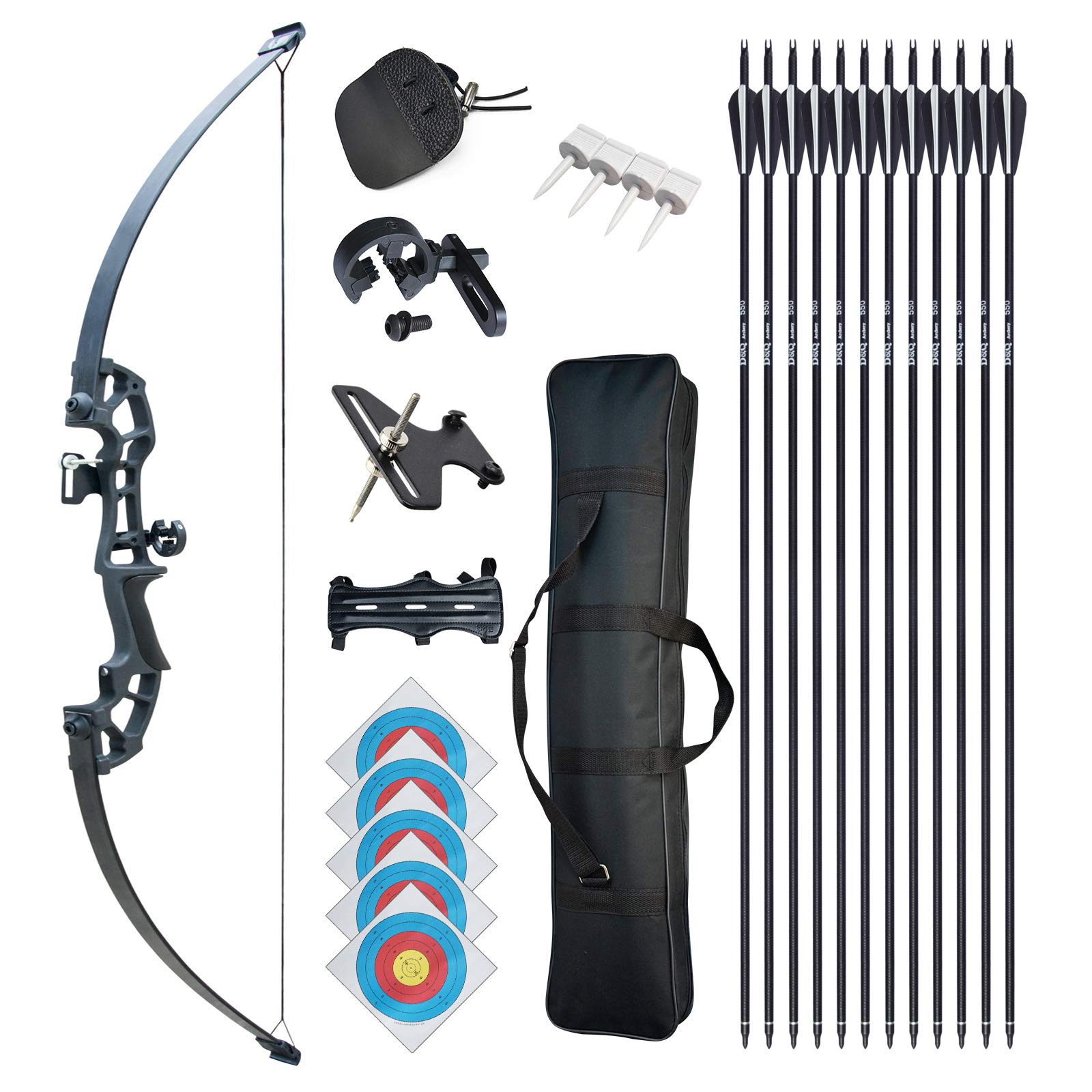 Amazon.co.jp: NC Tongtu 50インチ テイクダウン 弓矢 アーチェリー