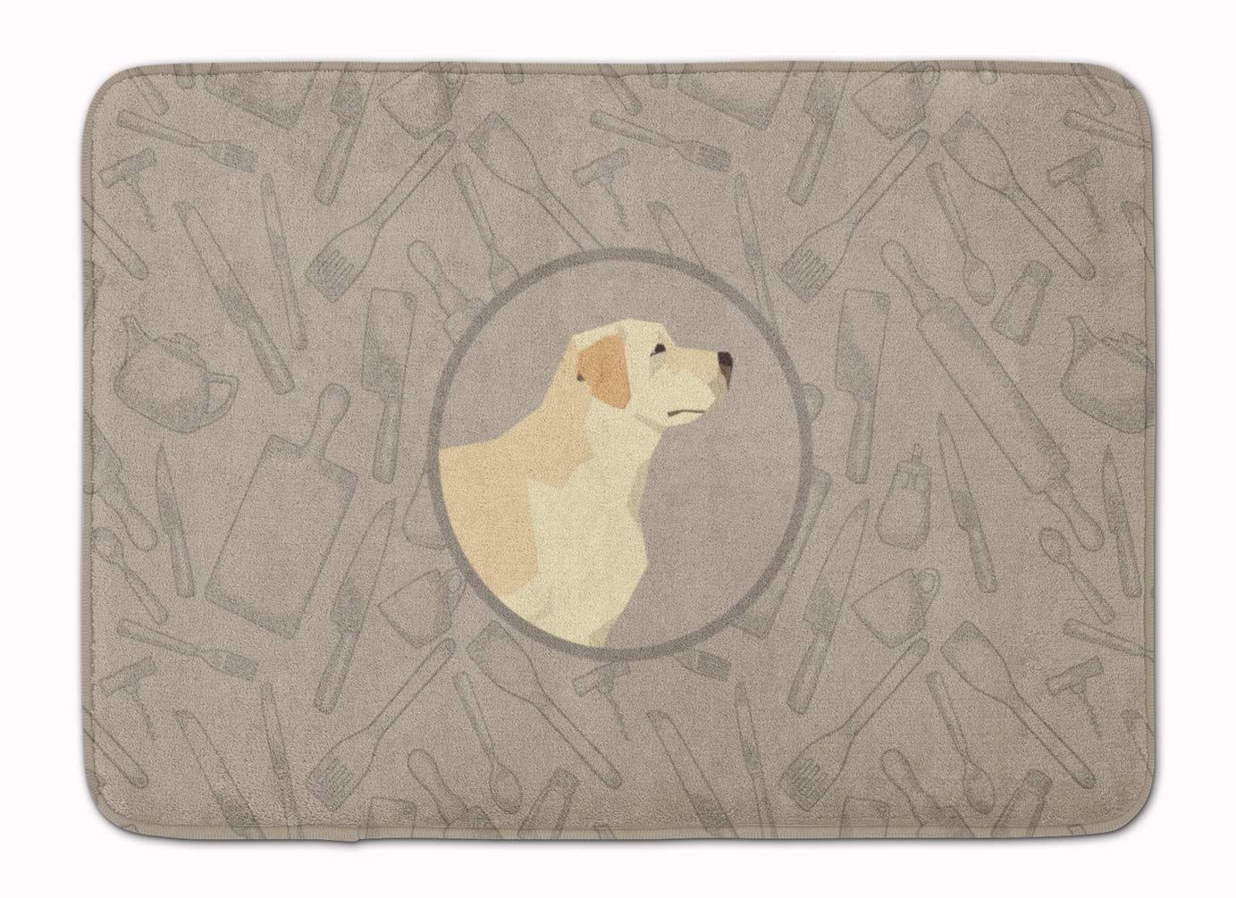Paillasson lavable en mousse pour soulager le dos en cuisine motif Labrador