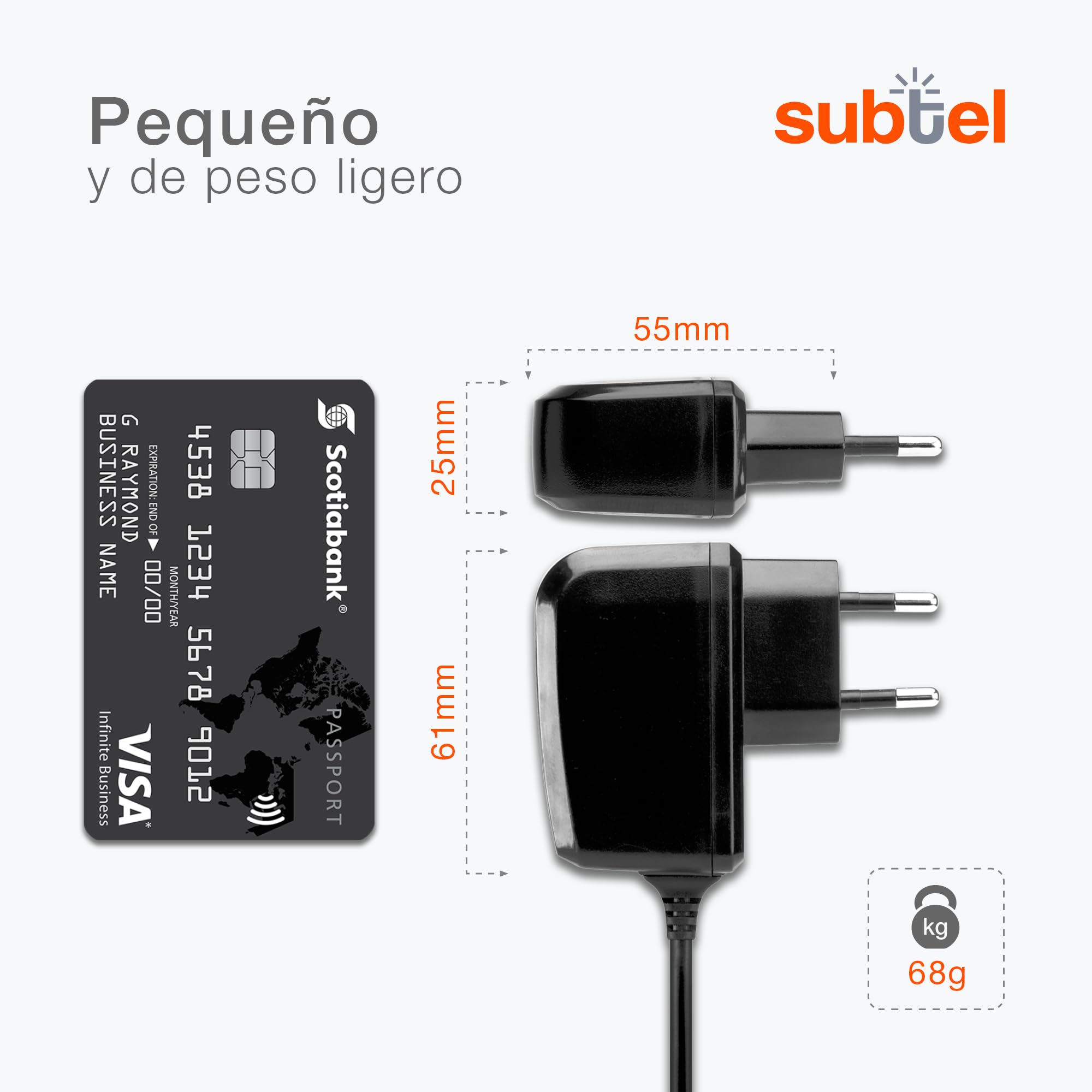 subtel Cargardor Compatible con Nintendo DSi XL, New 3DS, 3DS, DS | System Conector, 1,1m, 100V - 250V, para Nintendo New 3DS XL, 3DS XL, DSi, 2DS, 2DS, WAP-002