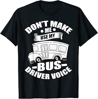 Bus Driver Buzzer Fare Ticket Stops T-Shirt